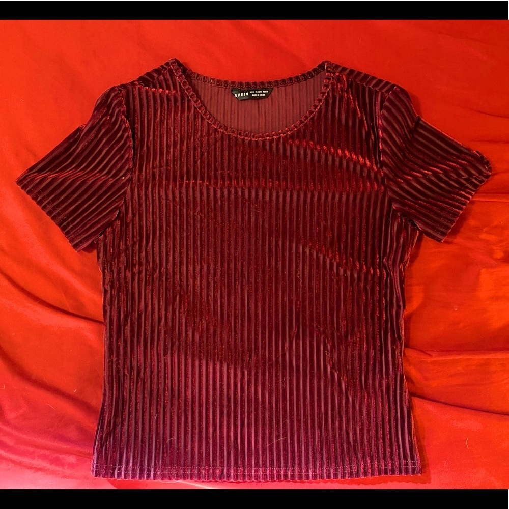 3 for $10 / Maroon Velvet Top